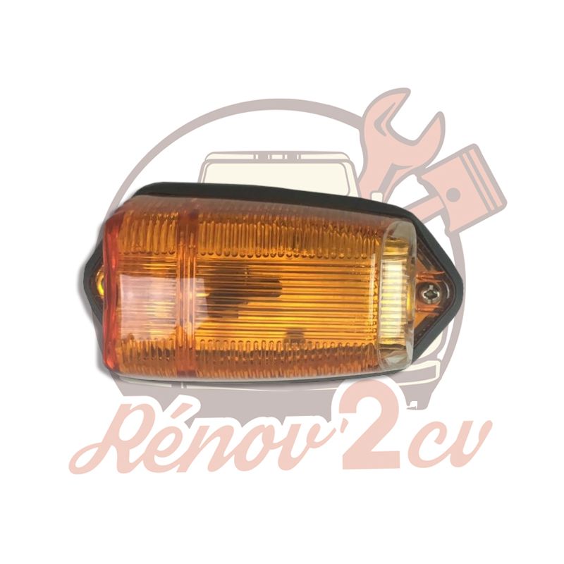 Bloc clignotant complet lateral orange pour 2cv AZA ou AZAM