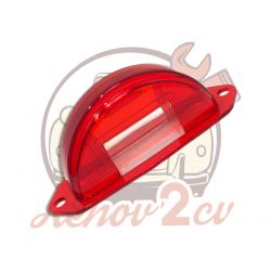 Cabochon d'éclairage arrière demi lune rouge pour 2cv AZ