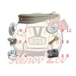 Kit pare chocs arrière étroit 2cv nouveau modele GRIS AC140