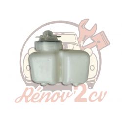 Reservoir pour maitre cylindre double circuit blanc lockheed