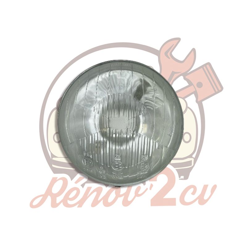 Optique de phare ampoule baionnette 2cv ancien modèle avec trou de veilleuse
