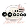 Nécessaire maitre cylindre double circuit LHM pour 2cv Méhari Dyane Acadiane