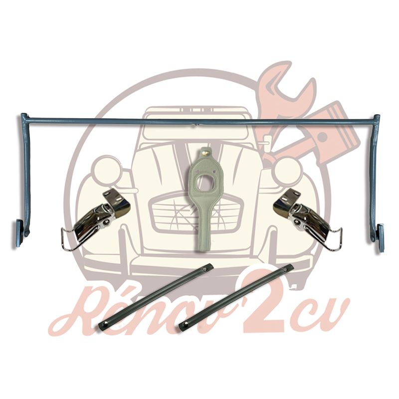 Kit de fixation 2cv pour capote fermeture interieure