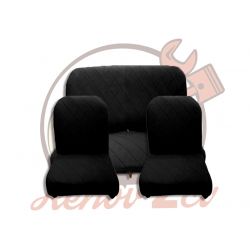 Housse protection noire 2 sièges Symetrique et banquette arrière