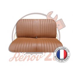 Banquette complète 2CV Skai marron avant avec rabat