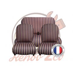 Sièges complets 2CV Damier Marron sièges banquette Symétrique