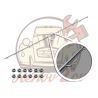 Baguette en aluminium de volet d'air pour 2cv + écrous