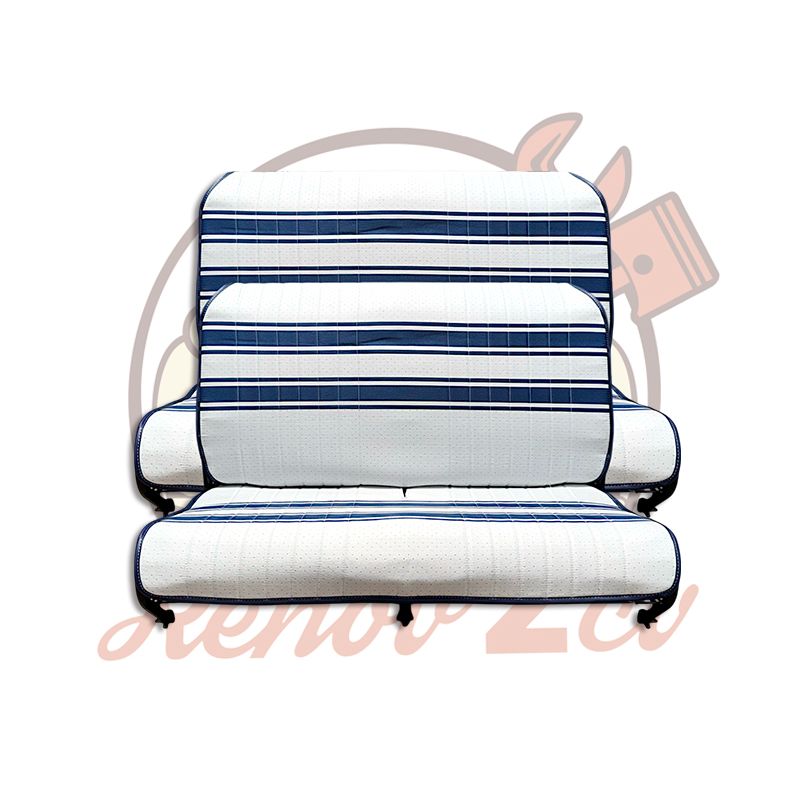 Sellerie 2cv france trois complete pour banquette AV et AR SANS RABAT Sellerie 2cv france trois complete pour banquette AV et AR SANS RABAT
