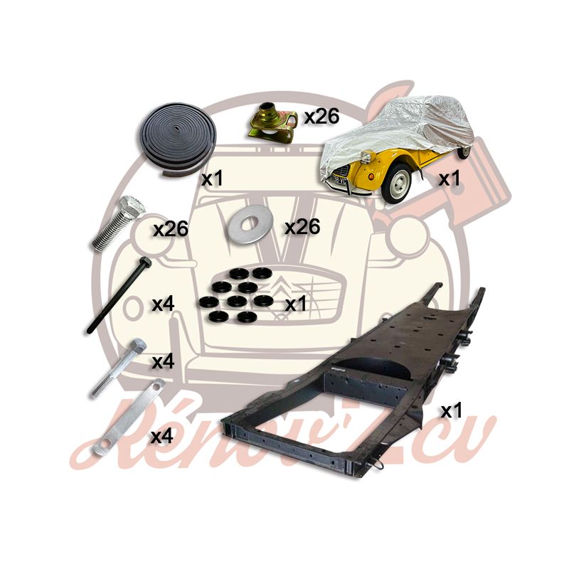Kit Chassis cataphorese homologue 2cv mehari dyane Kit Chassis cataphorese homologue 2cv mehari dyane