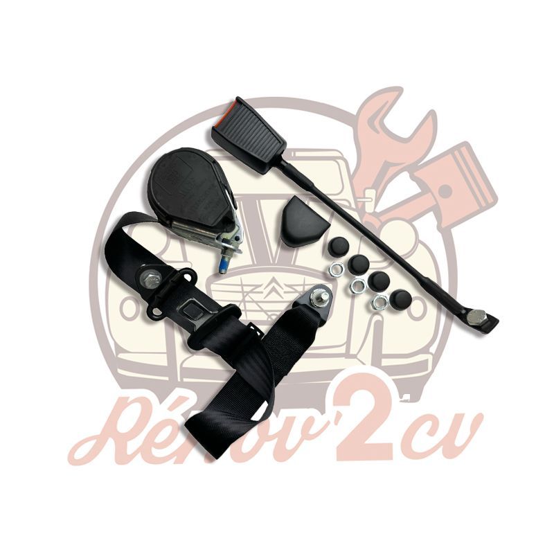 Ceinture de securite 4 points 2cv dyane acadiane avant a enrouleur fouet rigide COTE CONDUCTEUR Ceinture de securite 4 points 2cv dyane acadiane avant a enrouleur fouet rigide COTE CONDUCTEUR