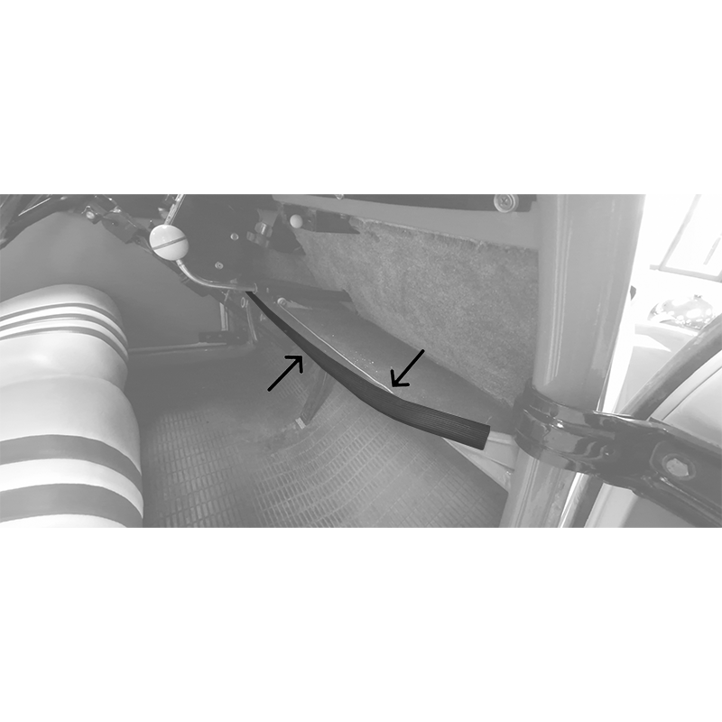 copy of Profil extrudé noir pour tablette 130cm