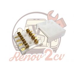 Boite de fusible blanche carré pour 2cv Méhari Dyane
