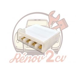 Boite de fusible blanche carré pour 2cv Méhari Dyane