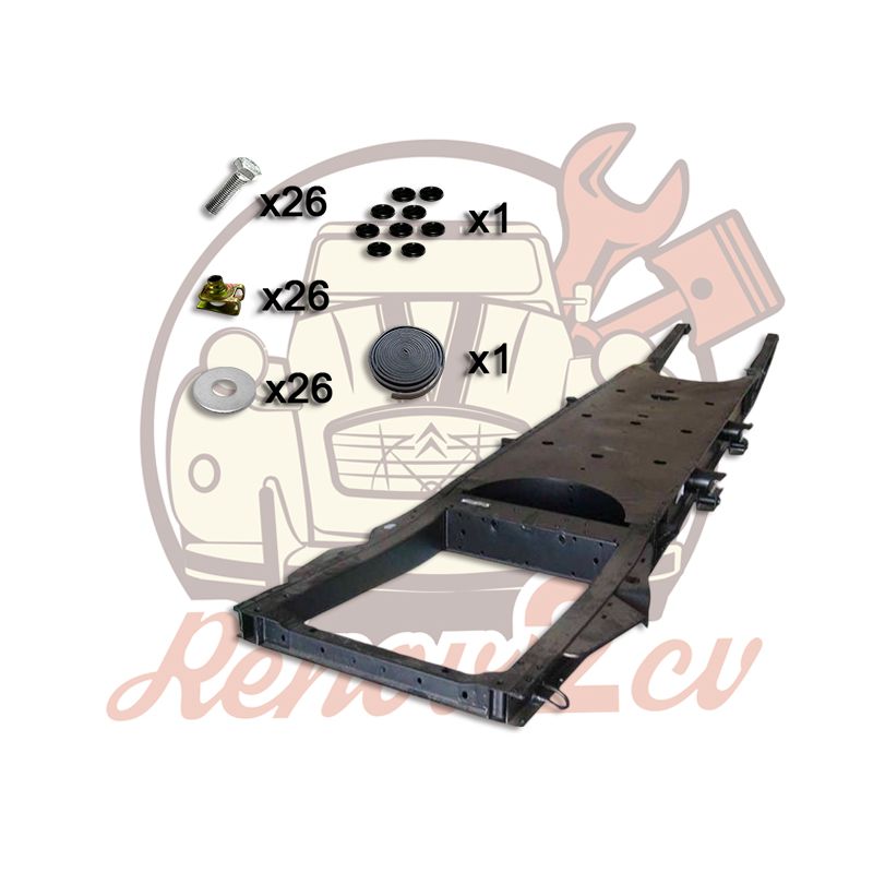 Chassis cataphorese homologue 2cv Méhari Dyane + kit mousse