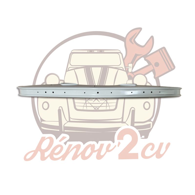 Pare chocs avant 2cv nouveau modèle qualité supérieure Blanc peint en France Pare chocs avant 2cv nouveau modèle qualité supérieure Blanc peint en France