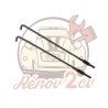 Lot de 2 Tirants pour bride de batterie INOX 2cv Méhari Dyane Acadiane Ami