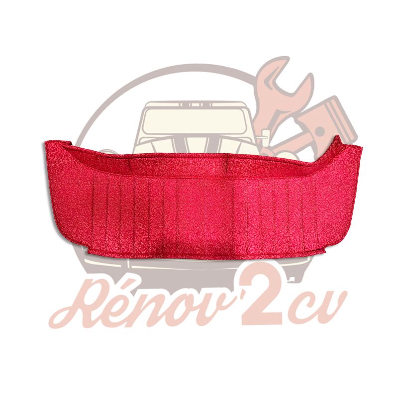 Hutablage 2cv aus Gewebe rot Diamant