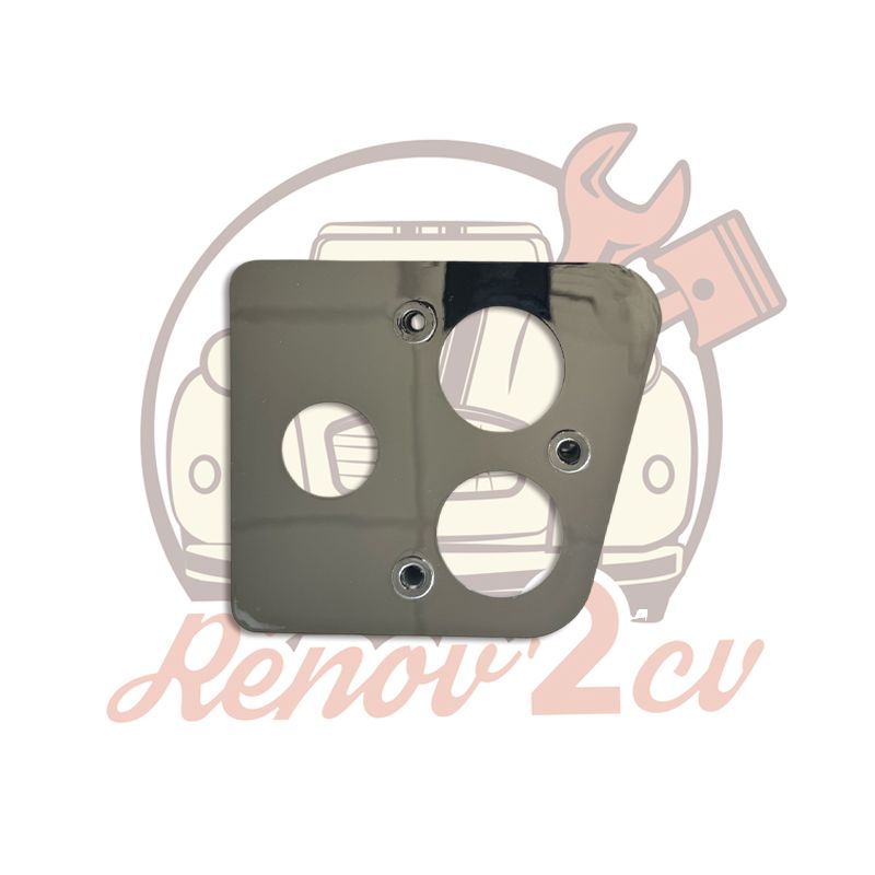 Support de feu arrière droit chromé 2cv sans joint