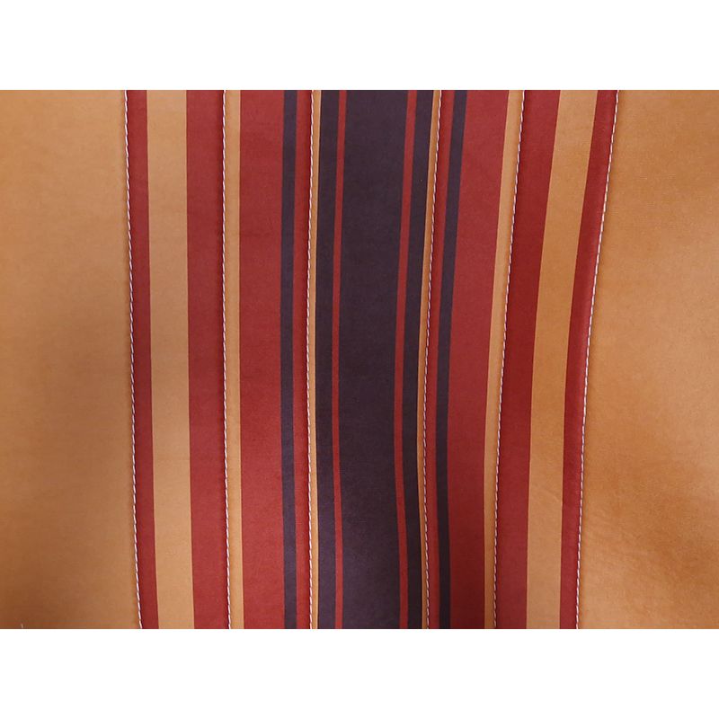 Jeu de sellerie orange rayé 2 banquettes dont arrière rabattable Dyane Jeu de sellerie orange rayé 2 banquettes dont arrière rabattable Dyane