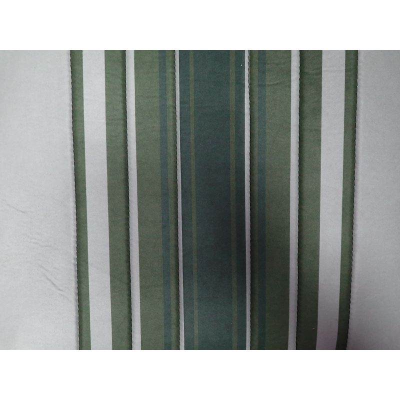 Jeu de sellerie vert rayé symétrique avec banquette arrière rabattable Dyane