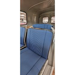 Appuis tête bayadère bleu 2cv AZ, AZL, AZLP Appuis tête bayadère bleu 2cv AZ, AZL, AZLP