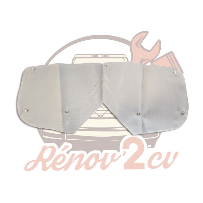 DESTOCKAGE Cache calandre 2cv Souple gris pour calandre Alu 3 barres