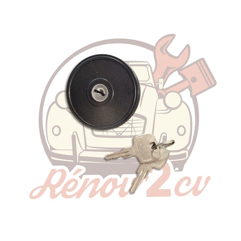 Bouchon essence noir modèle Valéo avec Clés