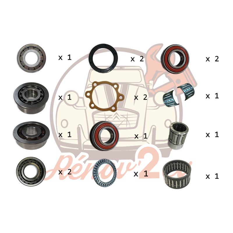 Kit de roulements et joints pour boite de vitesse nouveau modèle