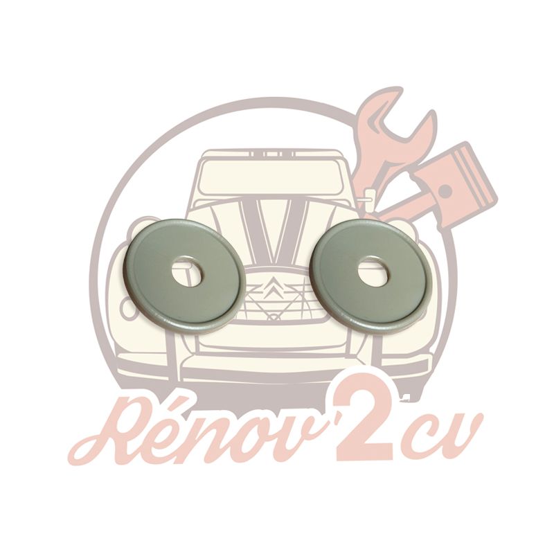 Rondelles plastiques pour crosse de pare choc 2cv AZAM Lot de 2