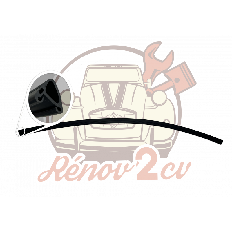 Profil extrudé noir pour tablette de dyane longueur 130cm