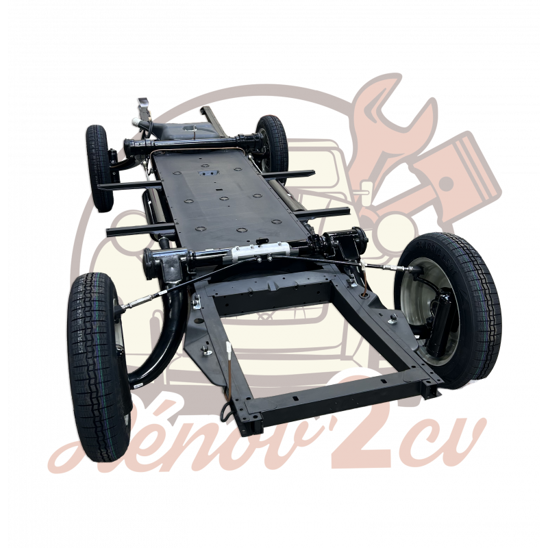 Kit Chassis sur roues Ancien modèle jusqu'à 1963 pour 2cv Jante 15"