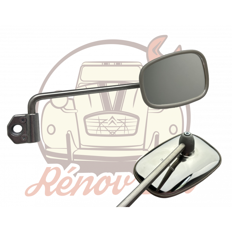Specchio retrovisore esterno destro acadiane & ak acciaio inox