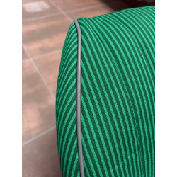 Jeu garnitures sièges et banquette tissus vert Symétrique