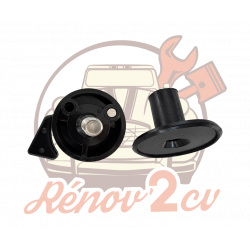 Clips de vitre gauche pour 2cv à visser sur portière