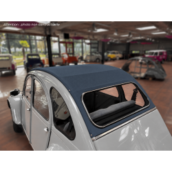 Strengthened hood 2cv celeste blue grosgrain