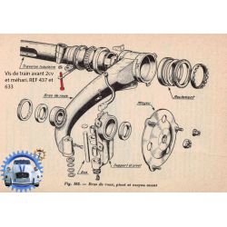 Vis de train avant 2cv mehari brut classe 10.9