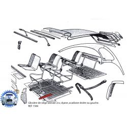 Glissiere de siege laterale 2cv dyane acadiane gauche ou droite