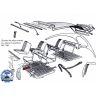 Corredera central asiento 2cv dyane acadiane