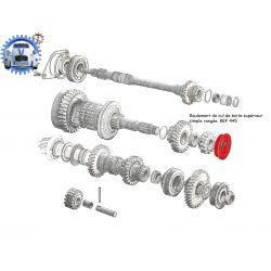 Roulement de cul de boite superieur simple range 