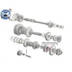 Segment d'arret pour 4eme boite 2cv4 et 2cv6