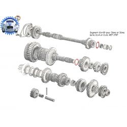 Segment d'arret pour 2eme et 3eme 2cv4 et 2cv6
