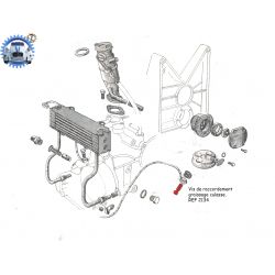 Vis de raccordement graissage culasse