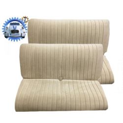 Jeu de garnitures pour 2 banquettes AMI6 velours uni beige