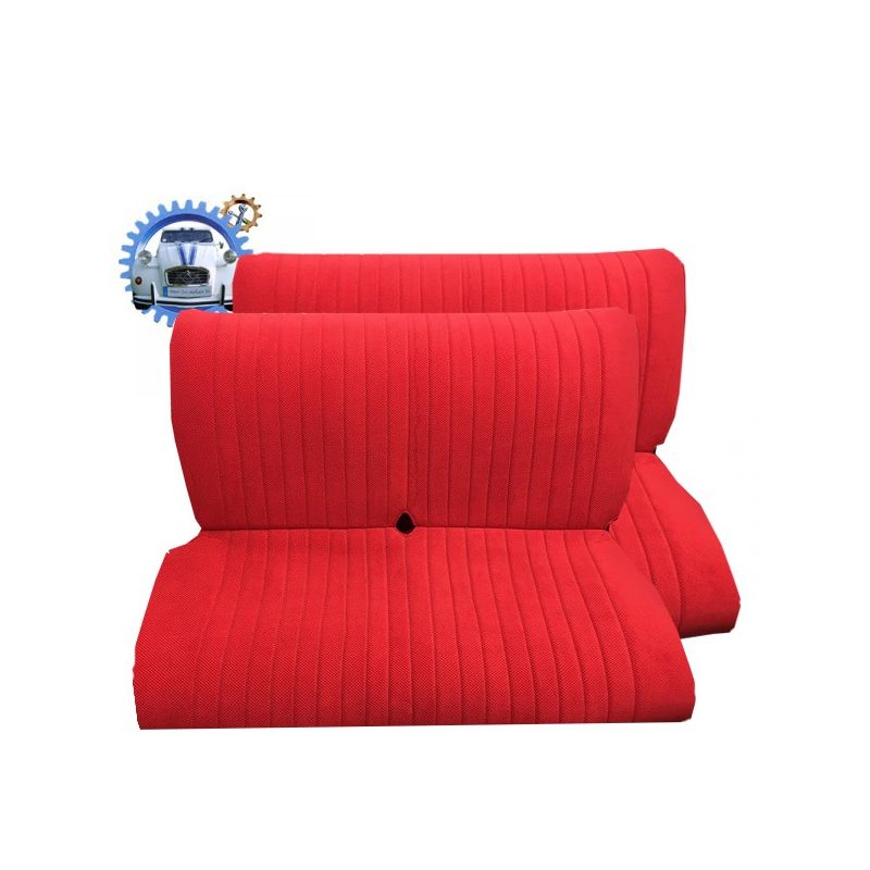 Jeu de garnitures pour 2 banquettes AMI6 velours chenille rouge