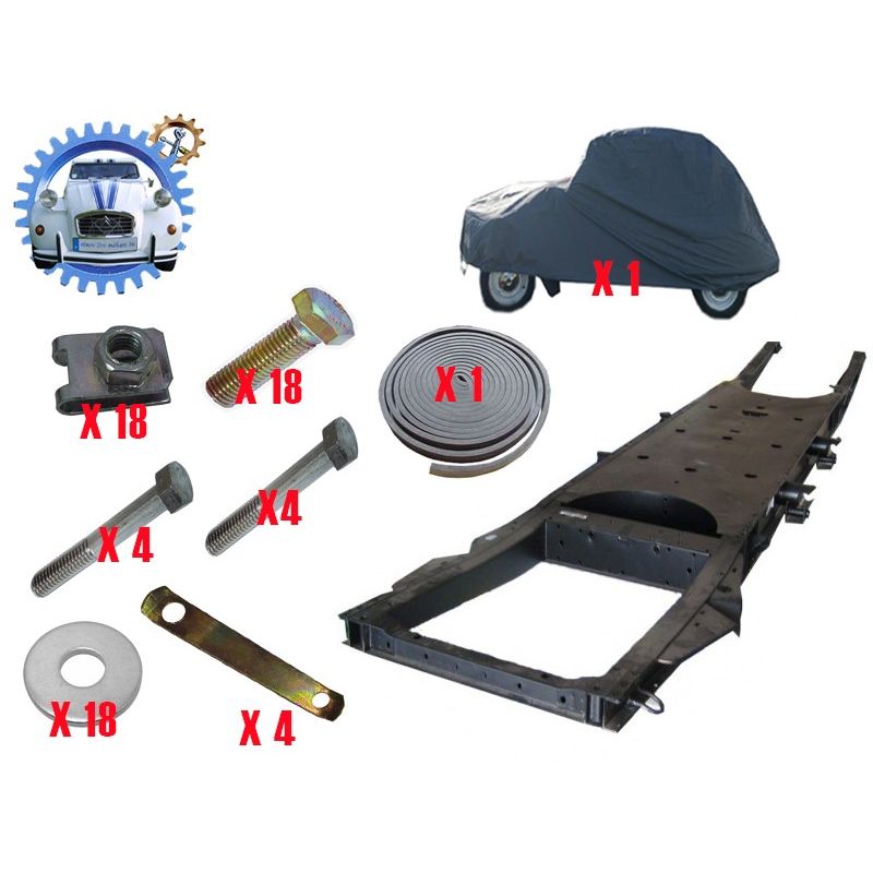 Kit Chassis cataphorese homologue 2cv mehari dyane 