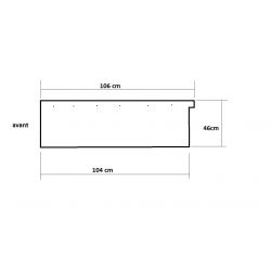 Plancher lateral droit ami6 et ami8 tole electrozinguee