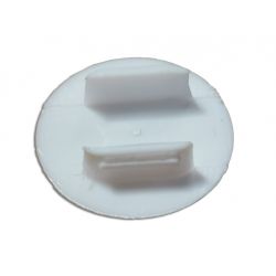 Cabochon plastique blanc de jante 2cv Mehari Dyane Acadiane