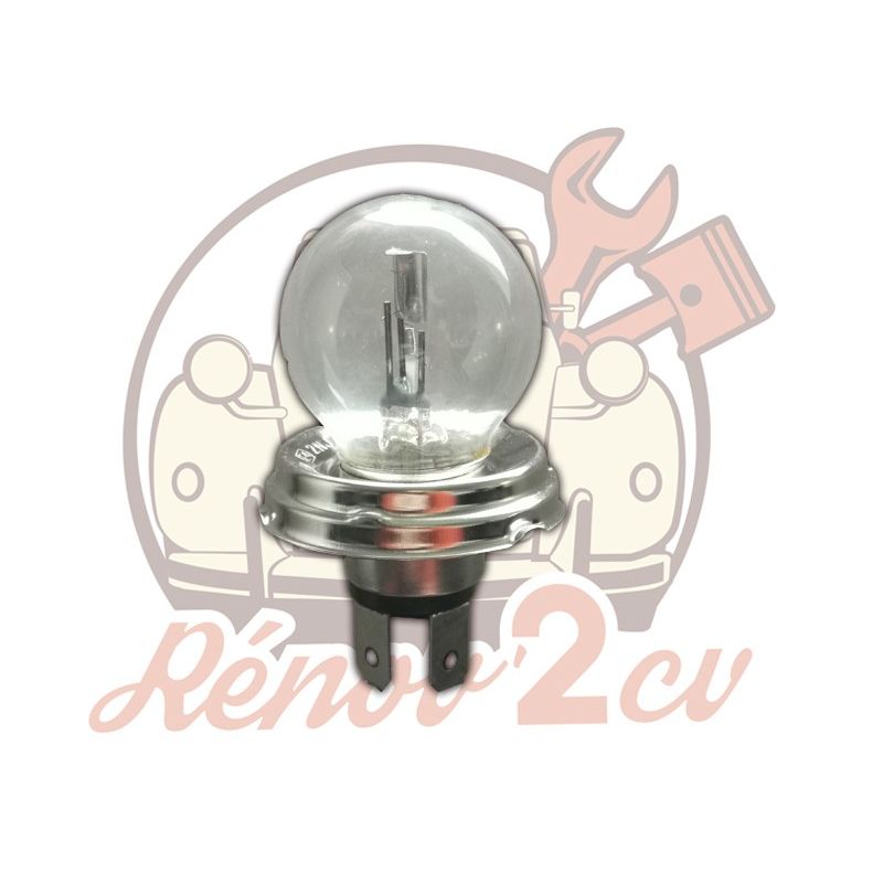 Ampoule de phare blanche CE 12 volts 45/40W P45T