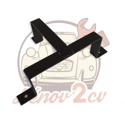 Support bidon d'huile 2L en Acier peint noir épaisseur 3mm pour 2cv