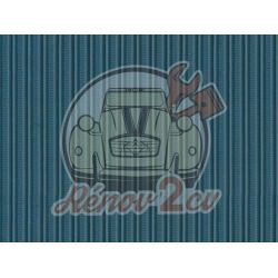 Capote 2cv gros grain bleu azurite toile renforcee